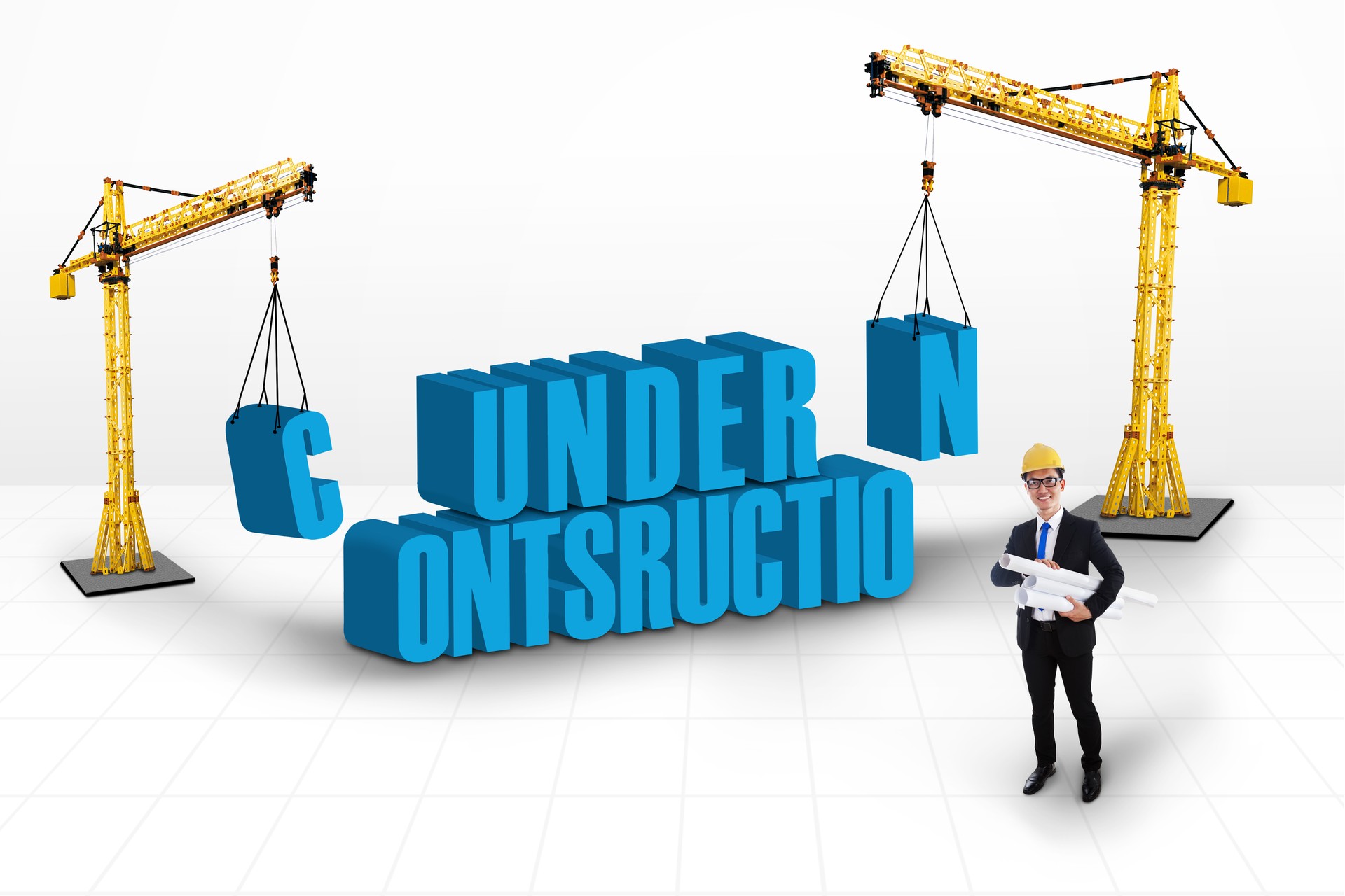 Under construction concept